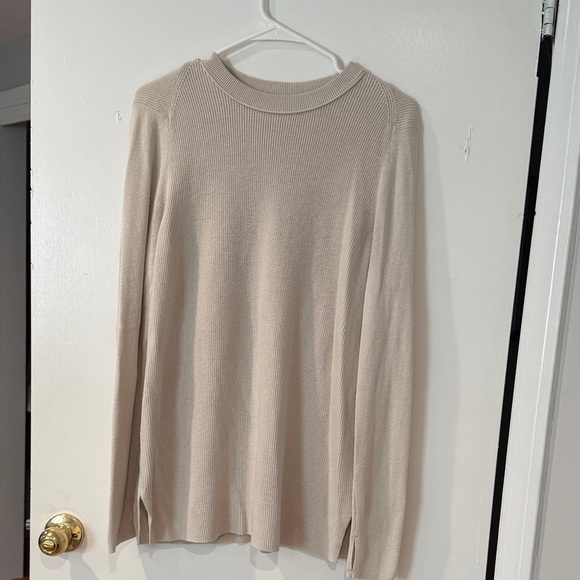 lululemon athletica Cream Crew Neck Sweater - Picture 1 of 4